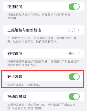 玉环苹果授权维修站分享iPhone轻点无法唤醒怎么办